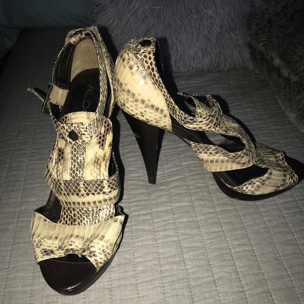 Snakeskin heels